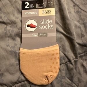Bass Women's  Slide Socks - 2 Pair Pack